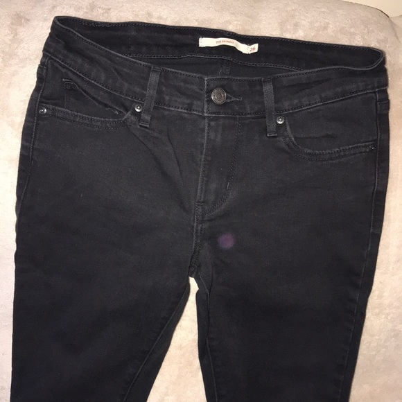 Levi’s 711 skinny 26 black jeans 👖 stretchy 💕 - Picture 2 of 7